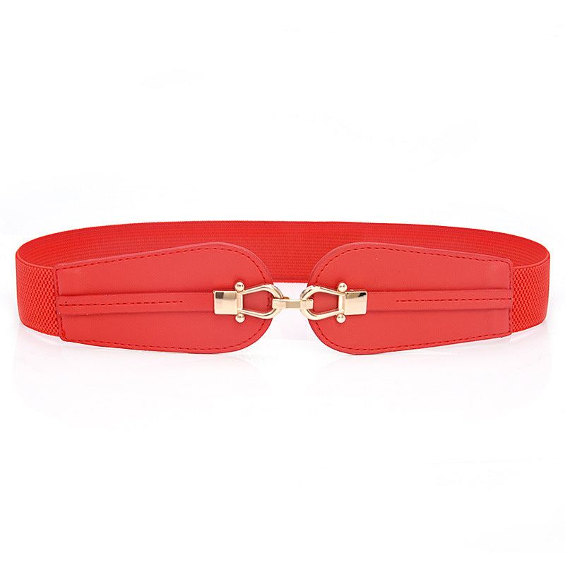 Women's Elastic Waistband Fashion Stretch Wide Belt