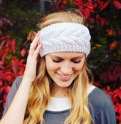 Twist Knitted Wool Headband Ear Protection Headgear