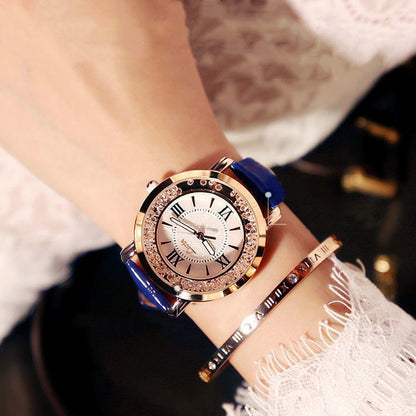 Mobile rhinestone women's watch