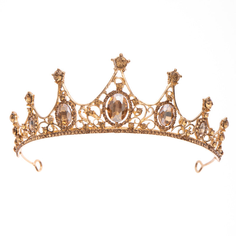 Champagne Rhinestone Crown