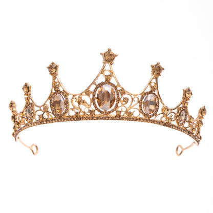 Champagne Rhinestone Crown