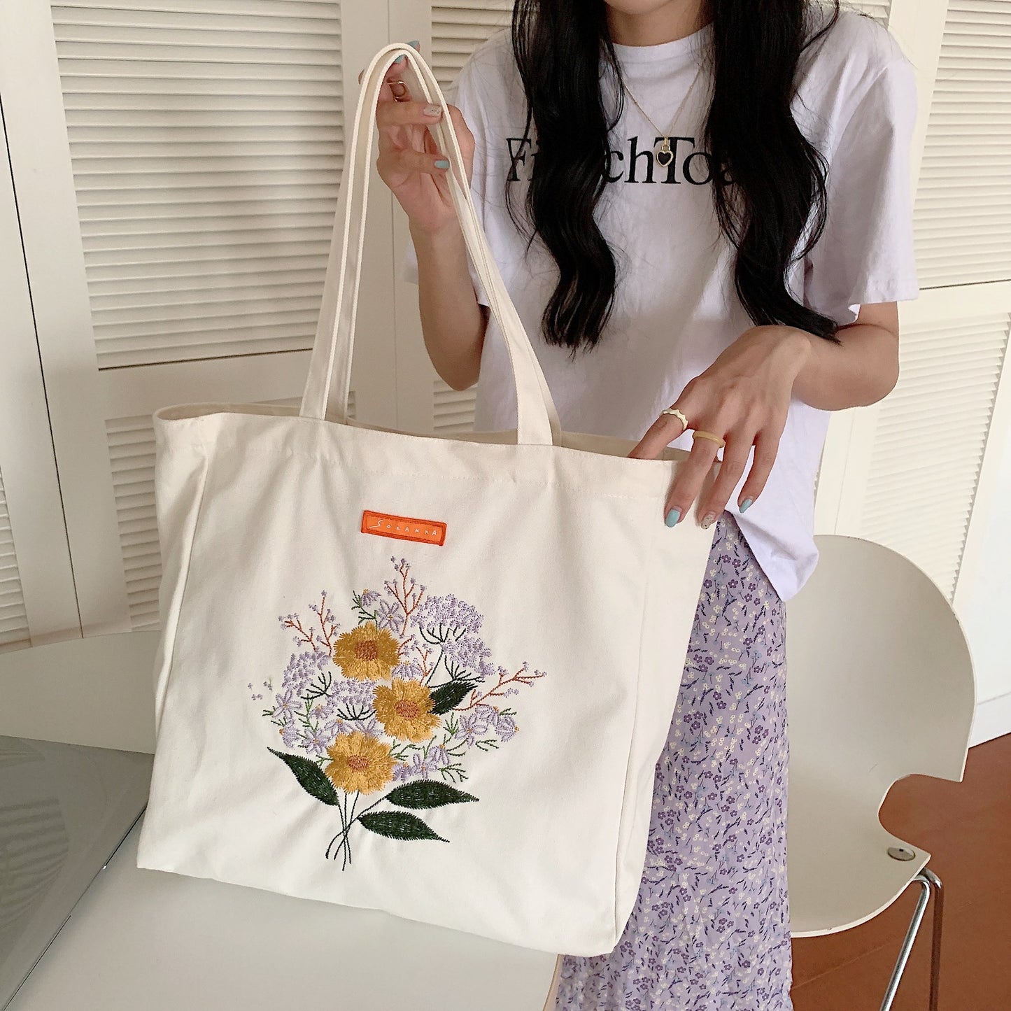 Flower Canvas Bag