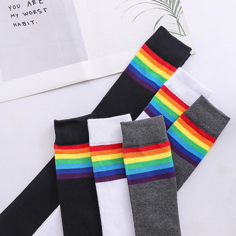 Rainbow Stripe Stockings