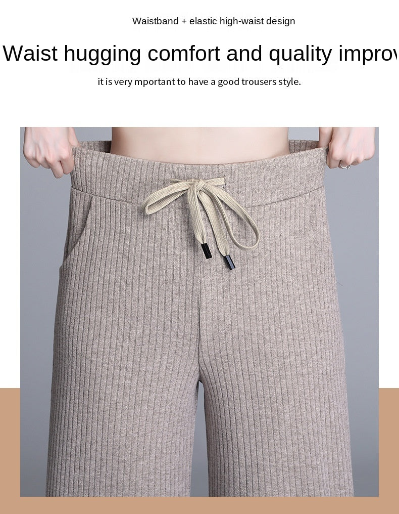 Casual All-match Knitted Trousers