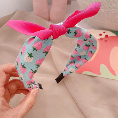 Korean Version Of The New Children's Fabric Print Fruit Headband