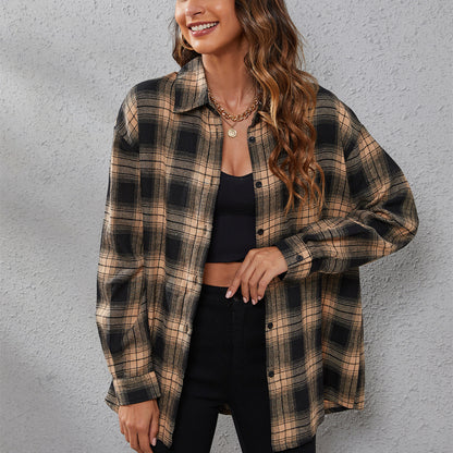 Casual Jacket Long Sleeve Plaid Shirt