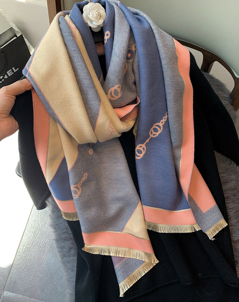 Cashmere Double-sided Thickened Scarf