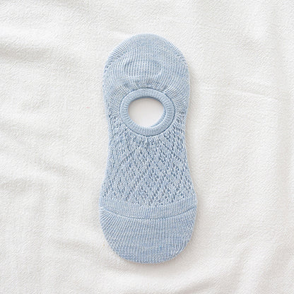 Mesh Short-cut Boat Socks