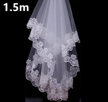 The bride wedding veil wedding headdress