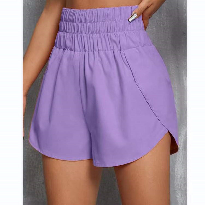 Casual Elastic Loose High Waist Sports Shorts