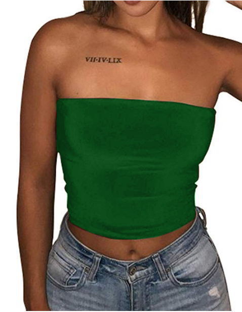 Exposed belly button wrap chest