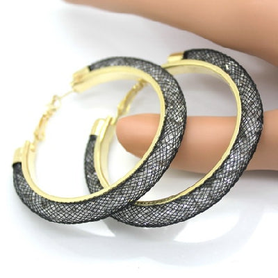 Crystal Mesh Chain Earring