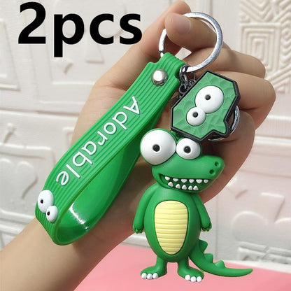 Cute Elephant Keychain Cute Cartoon Cow Car Key Chain