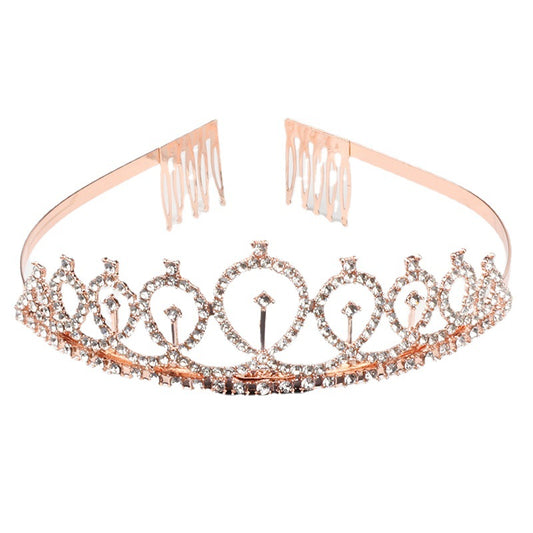 Birthday Crown Bridal Shiny Diamond Hair Accessory