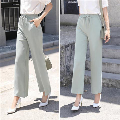 Slacks Knit Thin Pants