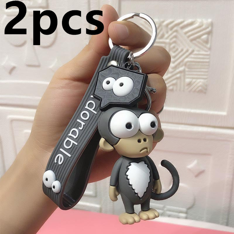 Cute Elephant Keychain Cute Cartoon Cow Car Key Chain