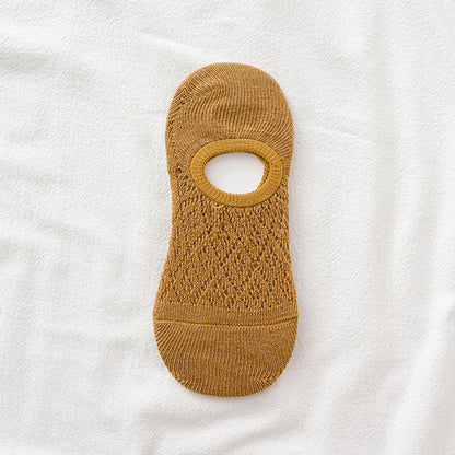 Mesh Short-cut Boat Socks