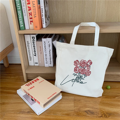 Rose Vintage Canvas Bag