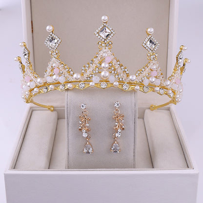 Bridal Crown and Earrings Set