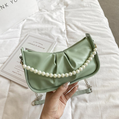 Pearl Chain Underarm Bag