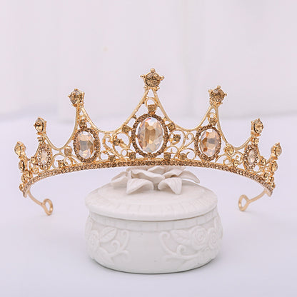 Champagne Rhinestone Crown