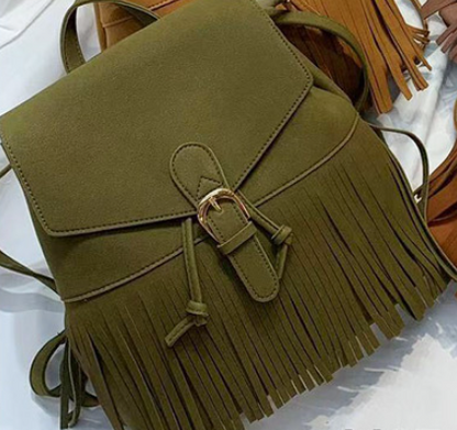 Frosted Tassel Backpack