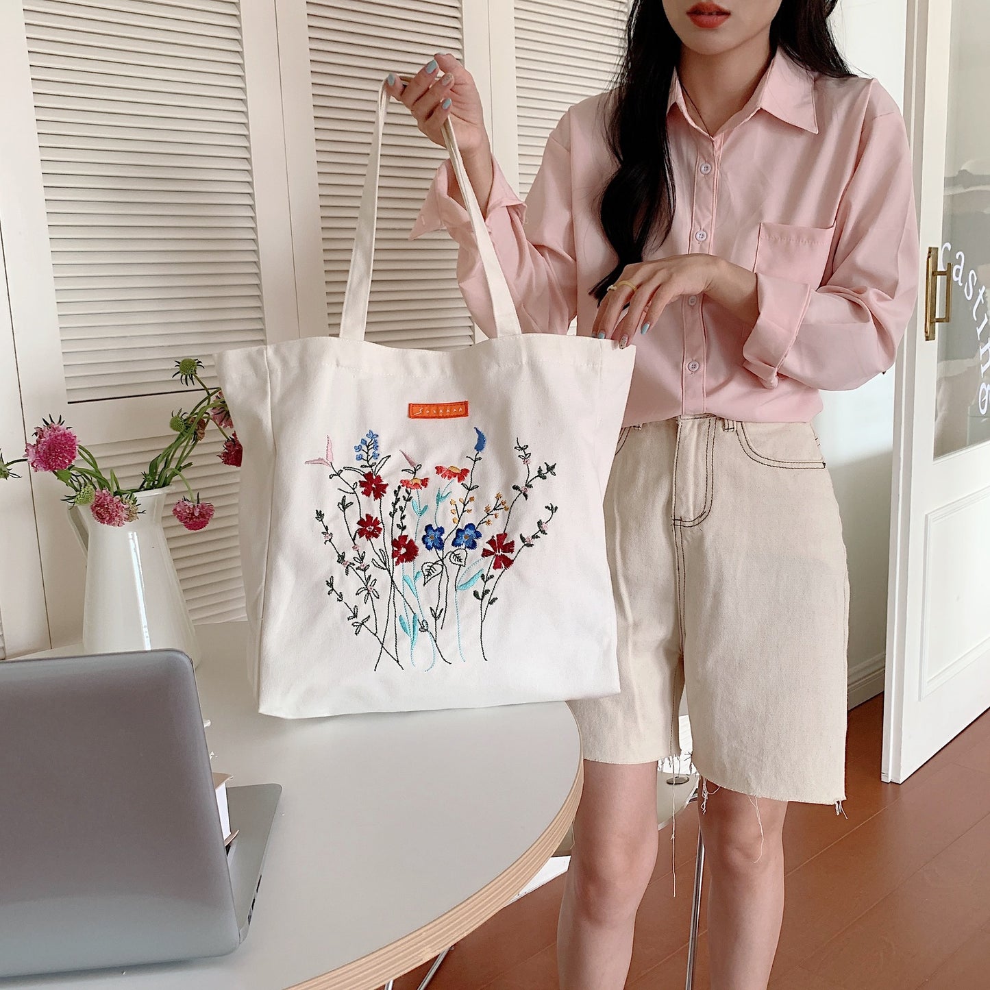 Flower Canvas Bag