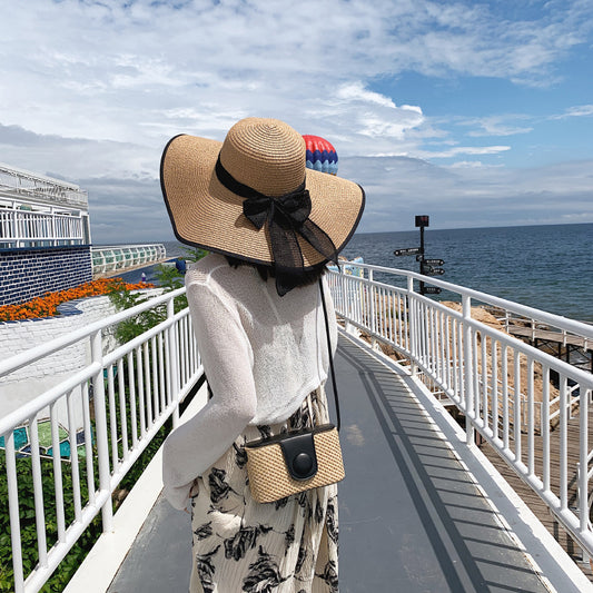 Straw Bag Summer Bucket