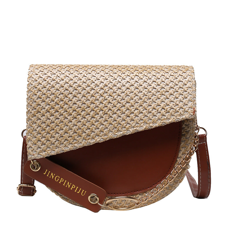 Net Semi-circular Shoulder Chain Bag